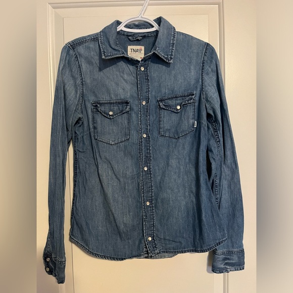 TNA Tops - TNA Denim shirt size M